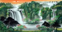 Waterfall - Chinese Painting