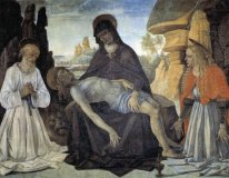 Pieta Dengan St Jerome Dan Santa Maria Magdalena
