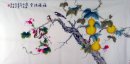 Calabaza y pájaros - la pintura china