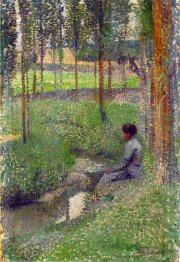 Woman at Edge of Forest