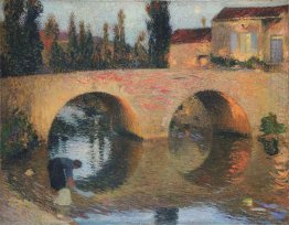 Woman Washing Clothes in River Woman Washing Clothes in River