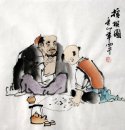 Schaken - Chinees schilderij