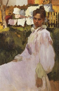 Portret van Mevrouw N F Ober 1896