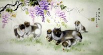 Dog - pittura cinese