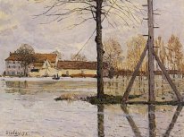 Ferry naar het ile de la loge flood 1872