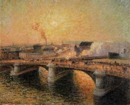 the pont boieldieu rouen sunset 1896