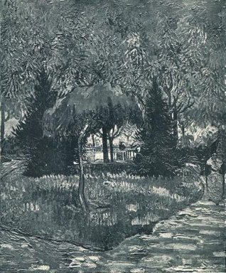 Het Plantsoen Bij De Ingang zien door de bomen 1888