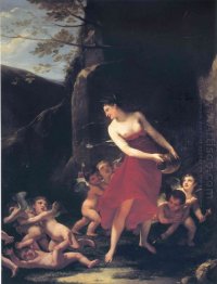 Young Naiad Tickled By The Cupids