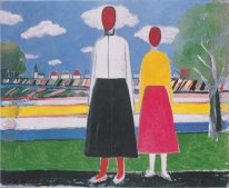 Deux figures dans un paysage 1932