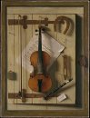 Stillleben Violine und Musik