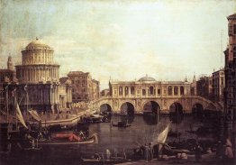 capriccio the grand canal with an imaginary rialto bridge and ot