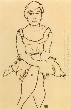 sittande kvinna 1918