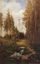 glänta i en tallskog 1883