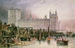 The Houses of Parliament in Course of Erection