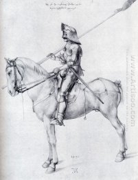 man in armor on horseback 1498