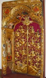 the Royal Gates of the Zhovkva iconostasis