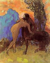 Struggle Between Woman And Centaur