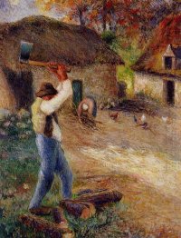 pere melon cutting wood 1880