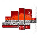 Hand Painted Oil Painting Abstrak - Set 8