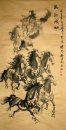 Horse-Antique Papier - Chinees schilderij