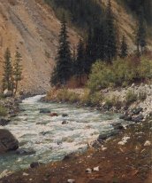 Mountain Stream Nel Kashmir 1875