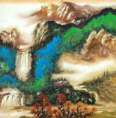 Waterfall - Lukisan Cina