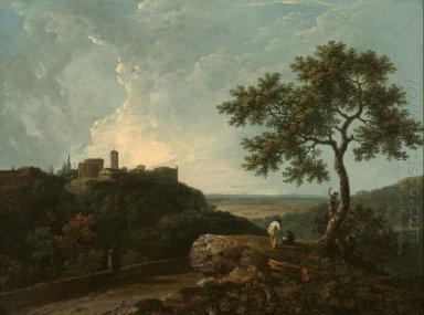 Tivoli: der Tempel des Sybil und der Campagna