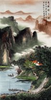 Montagnes, l'eau - peinture chinoise