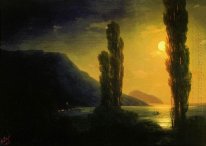 Noche de luna cerca de Yalta 1863