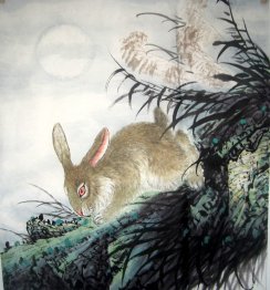 Rabbit - Peinture chinoise