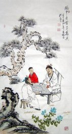 Poetry, play chess - Chinese Painting