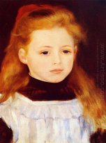 Niña en un delantal blanco Retrato de Lucie Berard 1884