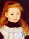 Niña en un delantal blanco Retrato de Lucie Berard 1884