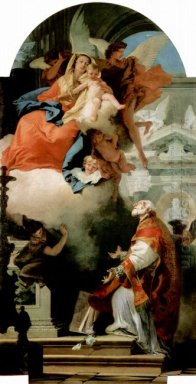 Die Jungfrau erscheint dem Hl. Philipp Neri 1740