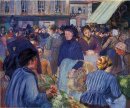 le marché à Gisors 1899