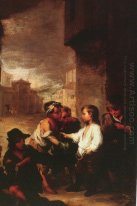 Saint Thomas de Villanueva divisant ses vêtements Parmi Beggar B