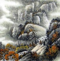 Gunung - Lukisan Cina