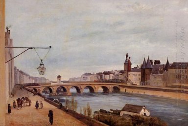 Vue du Pont-au-Change Du Quai De Gesvres 1830