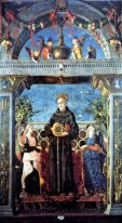 St Bernardine av Siena med änglarna