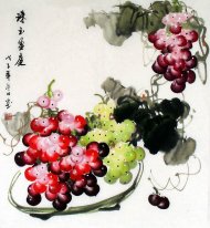 Uvas - Pintura Chinesa