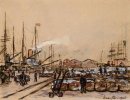 Quayside In Le Havre 1905
