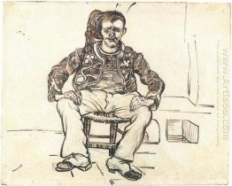 Zouave Sitting Whole Figure 1888