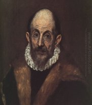 Porträtt av en gammal man Förmodad Självporträtt av El Greco