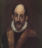 Portrait eines alten Mannes vermutete Selbstporträt von El Greco