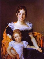 Portrait Of The Countess Vilain Xiiii And Her Daughter 1816