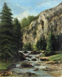 Study For Landscape With Waterfall