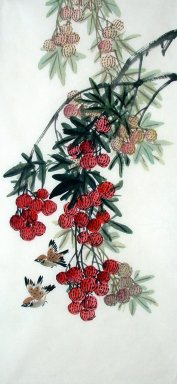 Vogels&Bloemen - Chinees schilderij