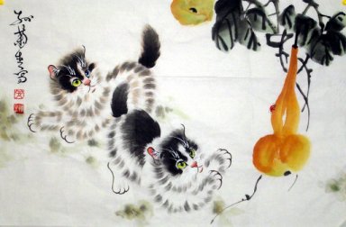 Kat - Chinees Schilderij