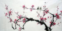 Peach Blossom & Birds - Pittura cinese