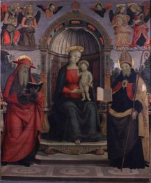 Virgin And St Jerome And St Augustine